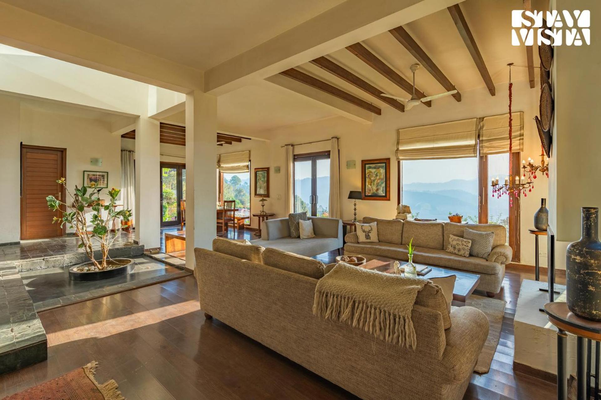 Stayvista At Hillcrest Villa With Valley View, Bonfire And Heater Kasauli Exterior foto